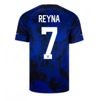 Pánský Fotbalový dres Spojené státy Giovanni Reyna #7 MS 2022 Venkovní Krátký Rukáv